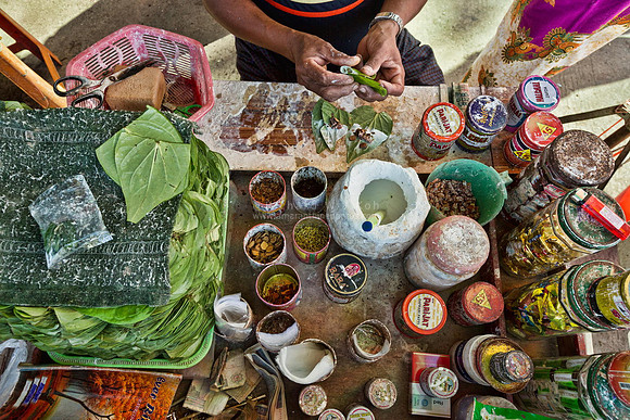 Yangon betel nut stall