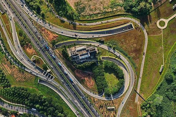 13 Marina Coastal Expressway top down aerial shot from a helicopter , ARN_4700