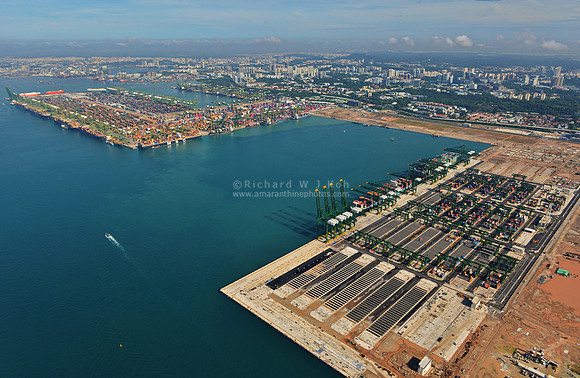 22 Port of Singapore (PSA) Pasir Panjang Terminal aerial photo taken from a helicopter ARN_5312