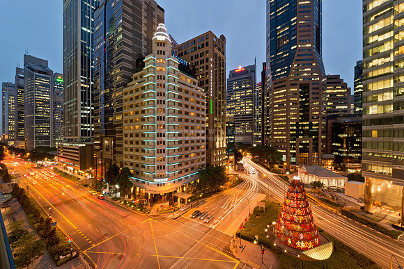 Ascott, Raffles Place, Aerial Cityscape, Singapore