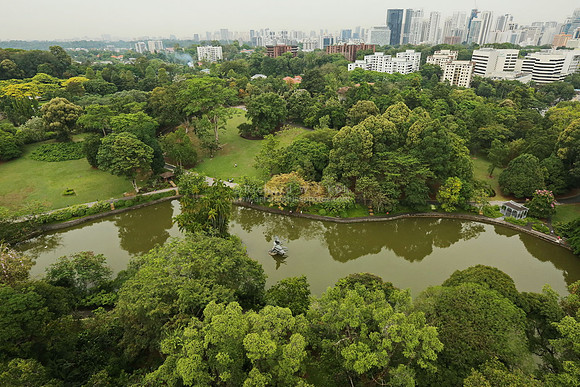 Aerial photo over Singapore