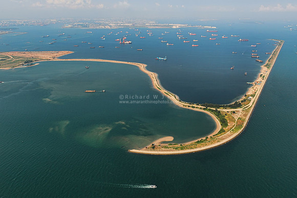Aerial photo over Singapore