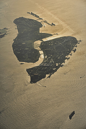 Aerial photo over Singapore