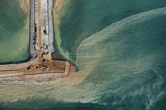 Aerial photo over Singapore