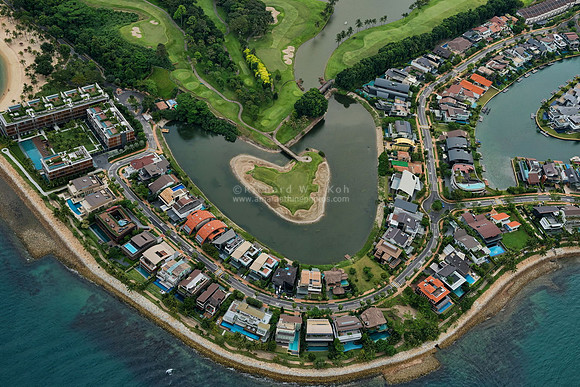 Aerial photo over Singapore